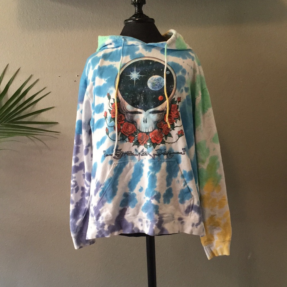 tie dye greatfuldead hoodie